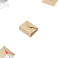 Western style custom size kraft packaging envelope with love buckle closure
